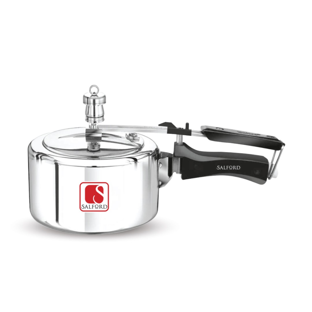 Aluminium Inner Lid Non- Induction Pressure Cooker, 2 Litre , Silver