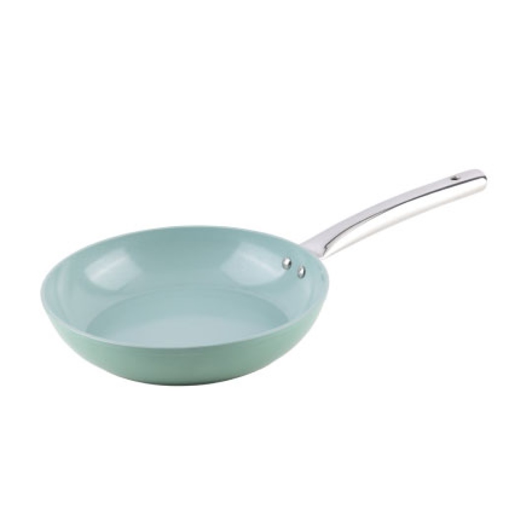 Forged Ceramic Frypan, Induction Compatible, Green, 240 mm