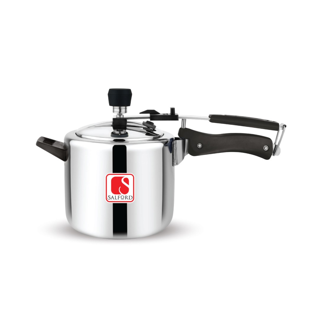 S-3 Triply Stainless Steel Inner Lid Pressure Cooker , 5 Litre , Silver