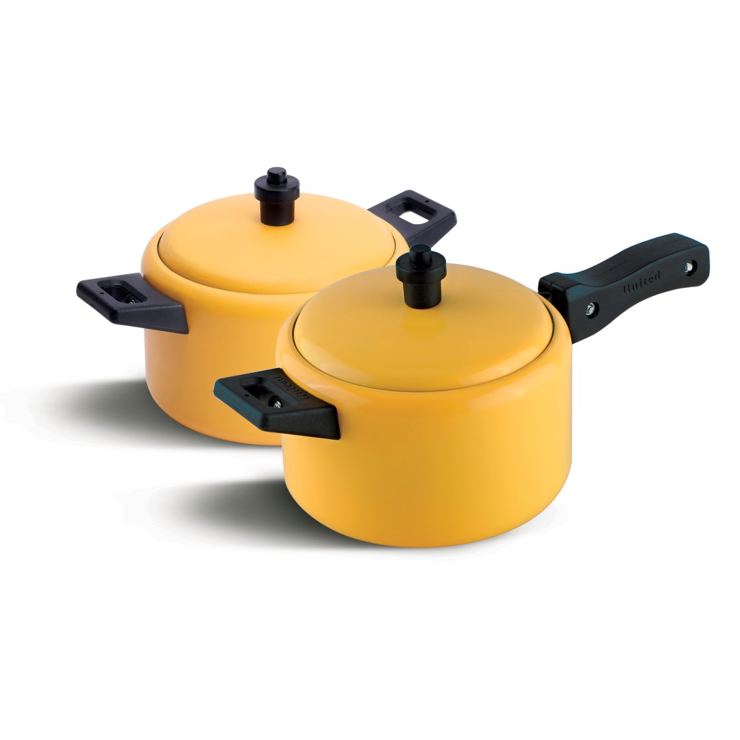 Tim and Tam Mini Cooker + Casserole Server Set Of 2 Yellow