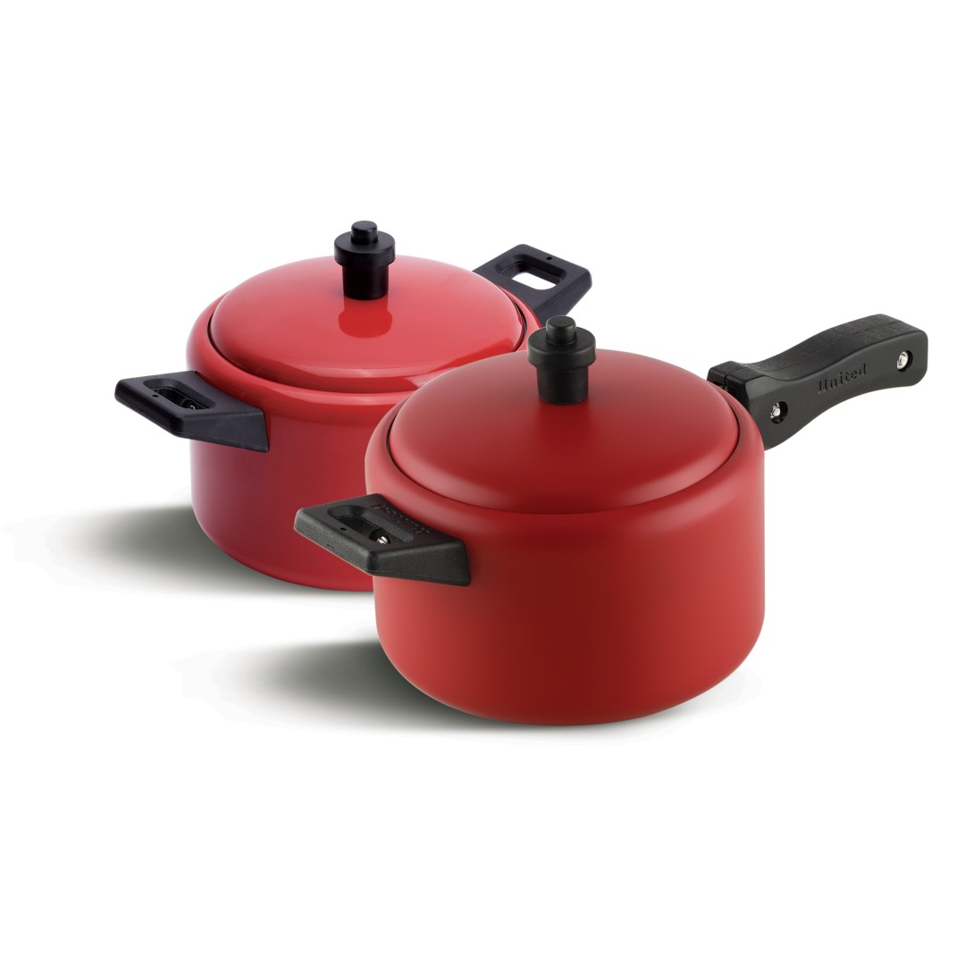 Tim and Tam Mini Cooker + Casserole Server Set of 2,Red